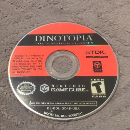 Dinotopia: The Sunstone Odyssey (GameCube, 2003) DISC ONLY, TESTED & WORKING