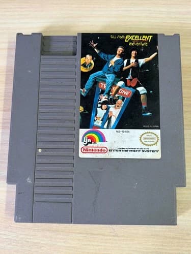 Bill and Ted's Excellent Video Game Adventure (Nintendo NES, 1991) Cart