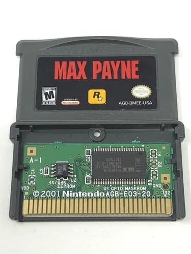 Max Payne Nintendo Game Boy Advance GBA Tested Working Excellent Authentic