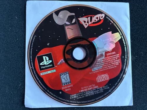 Blasto (Sony PlayStation 1, 1998) disc only tested working