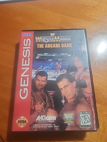 WWF WrestleMania: The Arcade Game (Sega Genesis, 1995) Cib Manual Tested