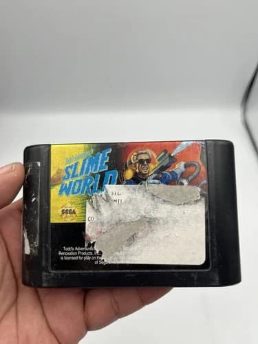 Todd's Adventures in Slime World (Sega Genesis, 1991) Game Only Tested