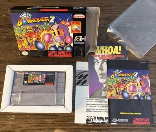 Super Bomberman 2 Super Nintendo SNES Complete CIB | Authentic