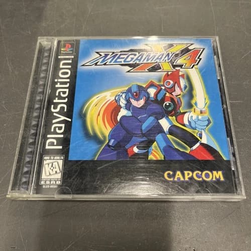 Mega Man X4 (PS1 Sony PlayStation 1, 1997) CIB Game Complete With Manual