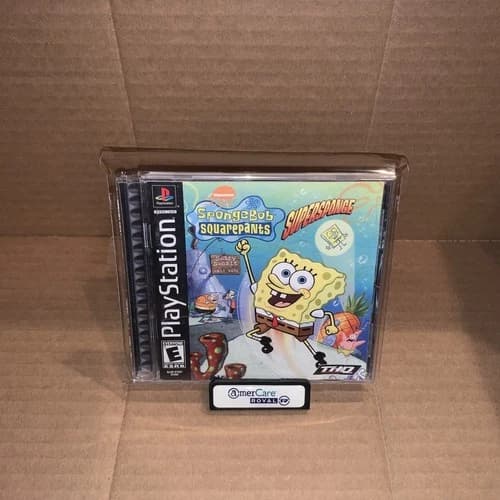 SpongeBob SquarePants: SuperSponge Sony PlayStation 1, PS1 Black Label Tested!