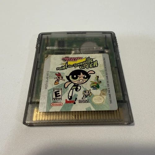 Powerpuff Girls Paint the Townsville Green Nintendo Game Boy Color Video Game