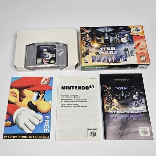 Star Wars Shadows of the Empire (Nintendo 64 N64) Complete CIB Authentic 1996