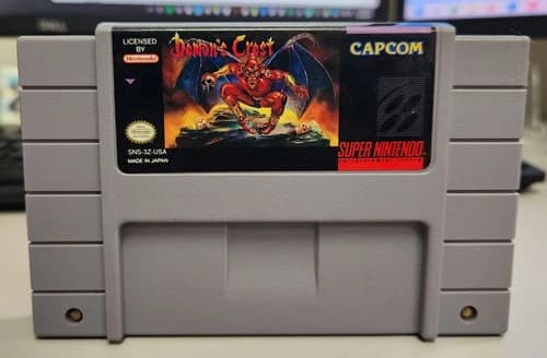 Demon's Crest Super Nintendo SNES Authentic Game, Tested Working