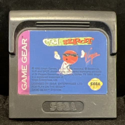 Virgin Cool Spot Sega Game Gear Video Game Cartridge 1993 - Classic Platformer