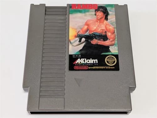 Rambo (Nintendo NES, 1988) Authentic Acclaim Cartridge Only - Clean Tested
