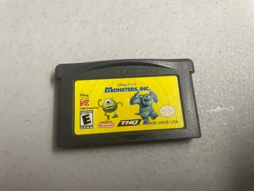 Monsters, Inc. (Nintendo Game Boy Advance, GBA, 2001) Tested & Working