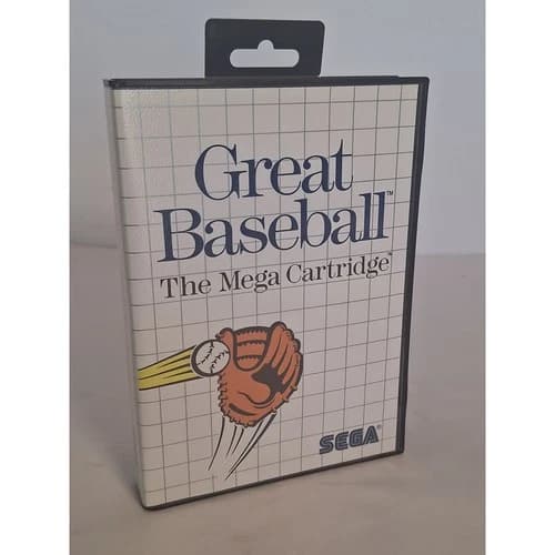 Great Baseball – Sega Master System – Two-Mega Cartridge – Complete CIB Tested