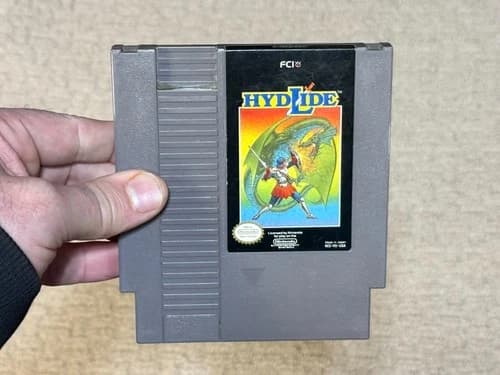 Hydlide - Nintendo NES Game Cartridge - Authentic - Tested