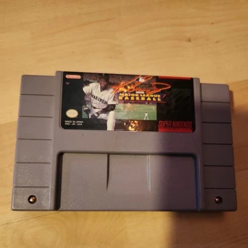 Ken Griffey Jr. Presents Major League Baseball Super Nintendo SNES TESTED WORKS