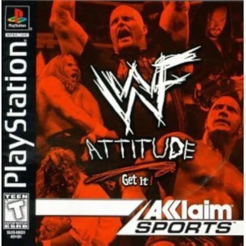 WWF Attitude For PlayStation 1 PS1 Wrestling Game Only 7E