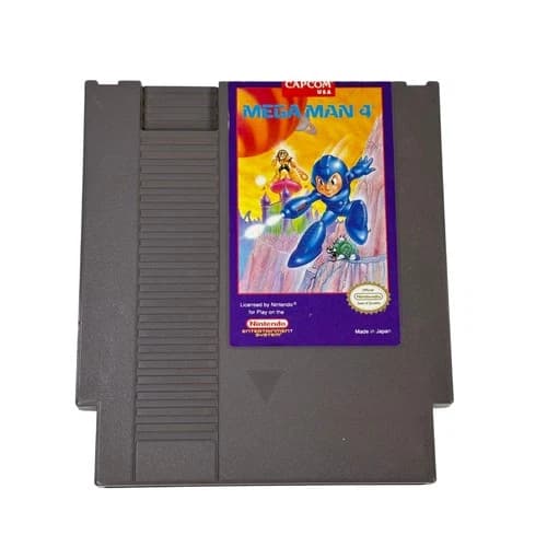 Capcom Mega Man 4 NES Game Cartridge NES-4V-USA
