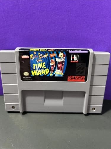 The Ren and Stimpy Show: Time Warp (Super Nintendo SNES) Cartridge Only