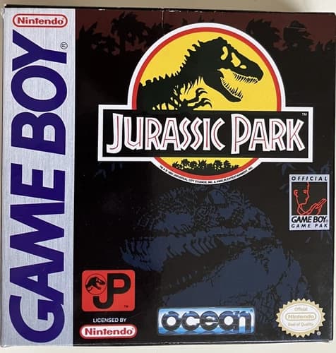 Nintendo Game Boy Jurassic Park '92 Complete Authentic Game Box Instructions CIB