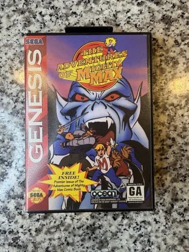 The Adventures of Mighty Max of Sega Genesis Complete in Box