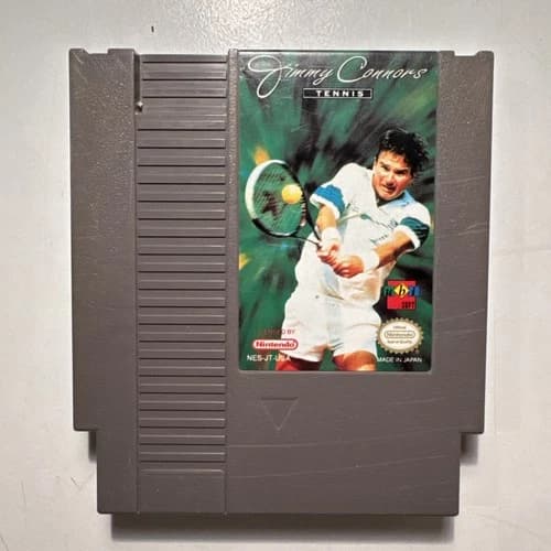Jimmy Connors Tennis (Nintendo NES, 1993) - CART Only Great Condition