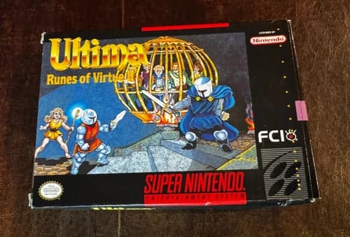 Ultima: Runes of Virtue II (Super Nintendo Entertainment System, 1993) CIB