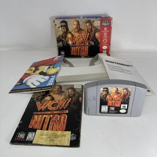 WCW Nitro (Nintendo 64 N64) CIB - Complete in box with manual game tested