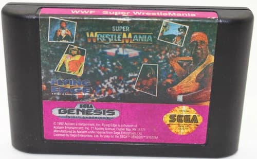 WWF Super WrestleMania (Sega Genesis, 1992) Game Cartridge Only Tested Works