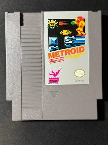 Original Metroid Nintendo NES Cartridge 1987 Authentic - Tested & Working