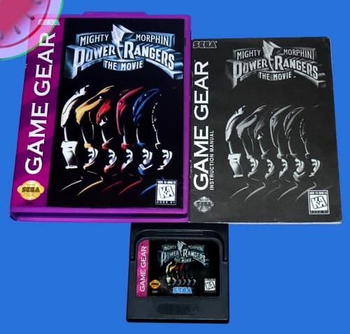 Sega GAME GEAR Mighty Morphin POWER RANGERS THE MOVIE with Manual in NEW Box CIB