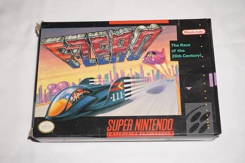 F Zero (Super Nintendo SNES) Complete in Box CIB