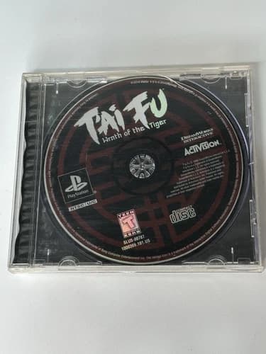 T'ai Fu: Wrath of the Tiger (Sony PlayStation 1, 1999) Disc Only -Tested