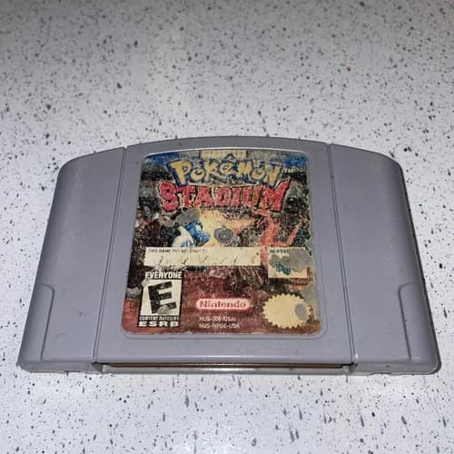 Pokemon Stadium (N64, Nintendo 64, 2000) Authentic Tested Working FADED