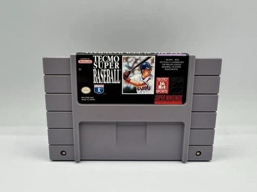 Tecmo Super Baseball Nintendo SNES Cartridge Only