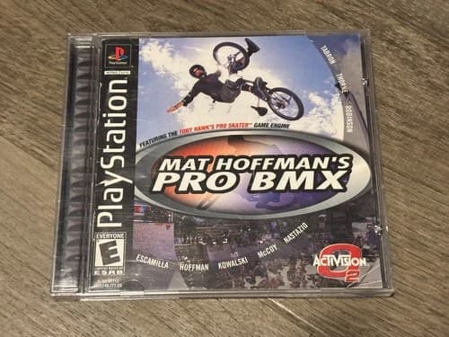 Mat Hoffman's Pro BMX Playstation 1 PS1 Complete w/Reg Card Good Shape Tested