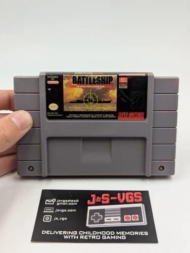 Super Battleship SNES Cartridge Only – Tested – Authentic Super Nintendo Game