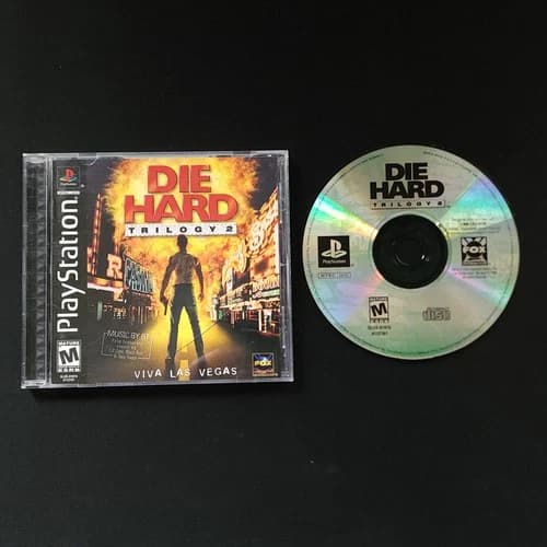 Die Hard Trilogy Sony PlayStation 1 PS1 Black Label CIB