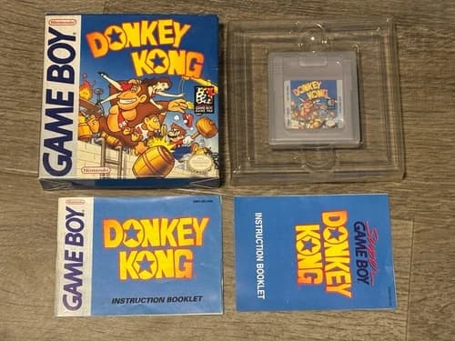 Donkey Kong Nintendo Game Boy Complete CIB Authentic Excellent Shape