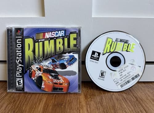 NASCAR Rumble PlayStation PS1 • Black Label • CIB w/ Reg Card • SLUS-01068