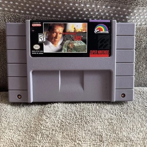 True Lies Video Super Nintendo Entertainment System Game 1995 SNES