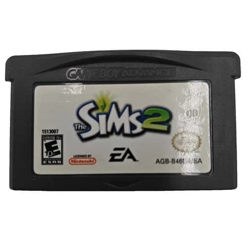 GBA Sims 2 (Nintendo Gameboy Advance)! Tested and Working! Cart Only! Vintage!