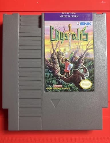 Crystalis NES Nintendo – NEW SAVE BATTERY – CLEANED & TESTED – Authentic SNK RPG