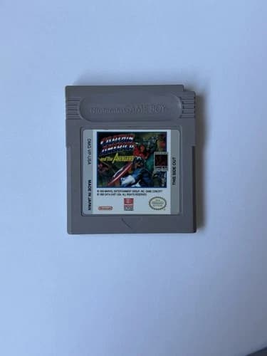1991 (1993) Captain America And The Avengers Nintendo Game Boy Cartridge