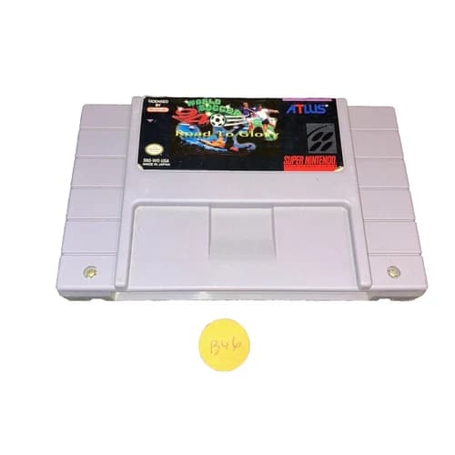 World Soccer '94: Road to Glory SNES Super Nintendo Cartridge 1993 Atlus - B46