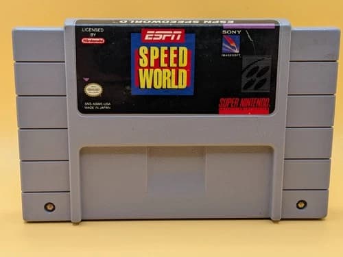 ESPN Speed World (Super Nintendo Entertainment System) SNES Authentic Cart