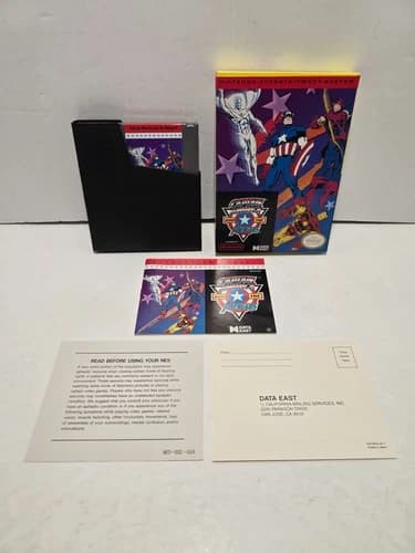 Captain America and The Avengers Nintendo NES Complete in Box CIB