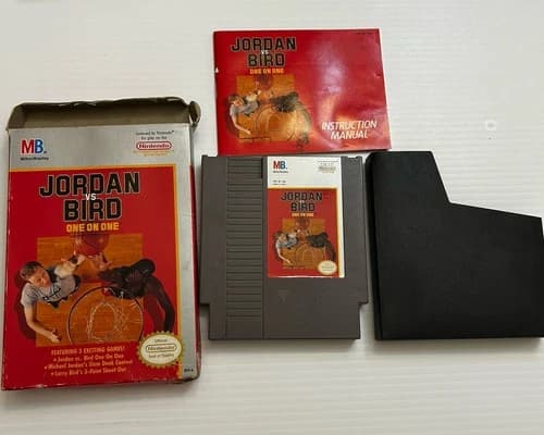 Jordan vs. Bird: One on One (Nintendo NES, 1988) CIB Complete In Box