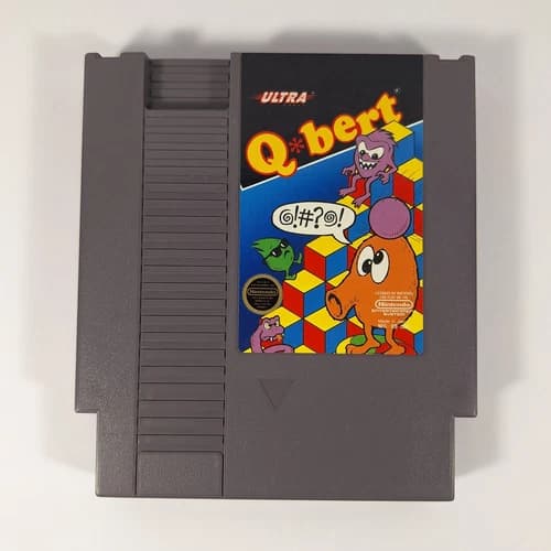 Q*bert Nintendo Entertainment System NES Game Cartridge - Tested