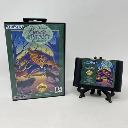 Beauty and the Beast: Roar of the Beast Sega Genesis Authentic CIB - Tested