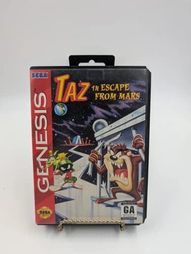 Taz in Escape From Mars (Sega Genesis, 1994) CIB Complete in Box w/ Manual