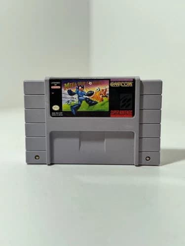 Mega Man Soccer SNES Game Cartridge Super Nintendo Authentic Tested Working